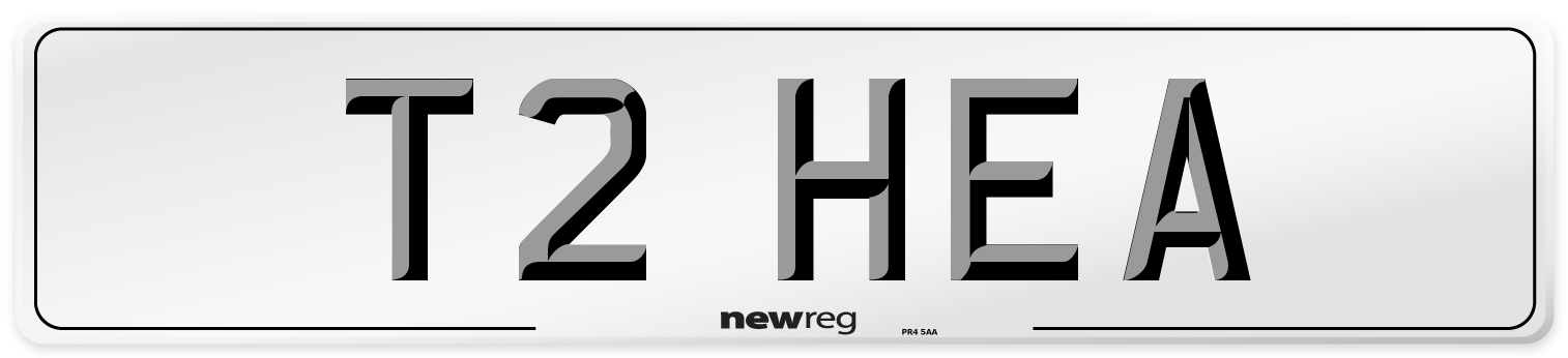 T2 HEA Number Plate from New Reg